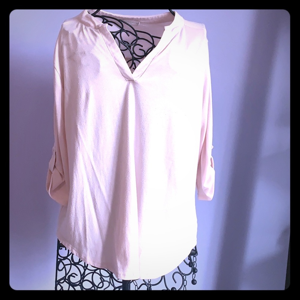 💗Copper Key blush dress shirt💗